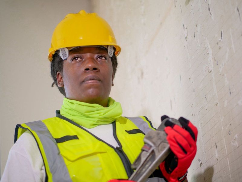 Plumber with wrench